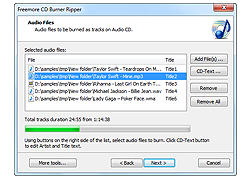 Burn Audio CD