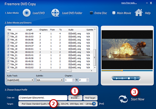 Preset Output Settings