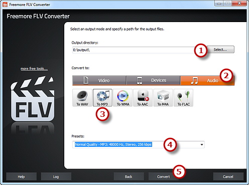 Preset Output Settings