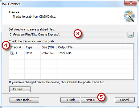 Select Output Folder & Check the Track Needed