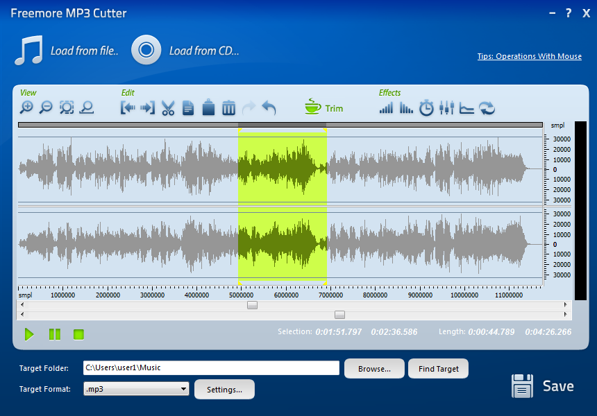 Supported audio formats