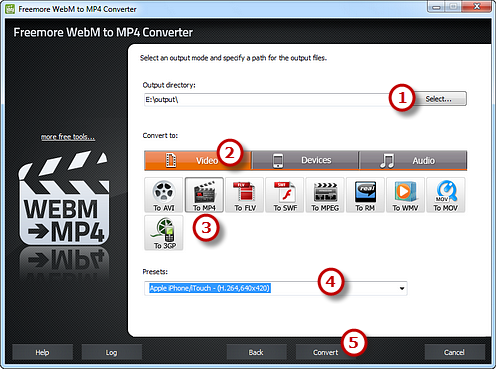 Preset Output Settings