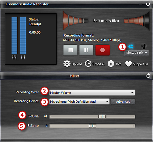Select Recording Device & Sound Source