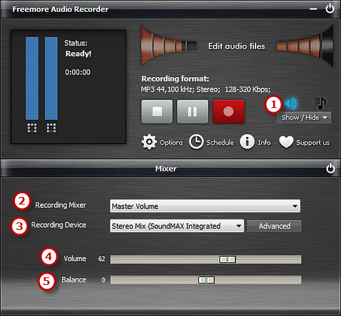 Select Recording Device & Sound Source