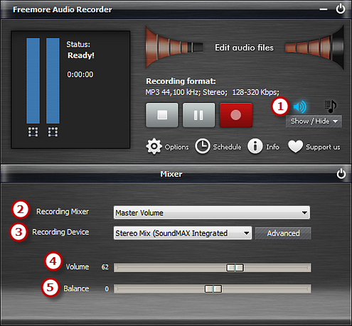 Select Recording Device & Sound Source
