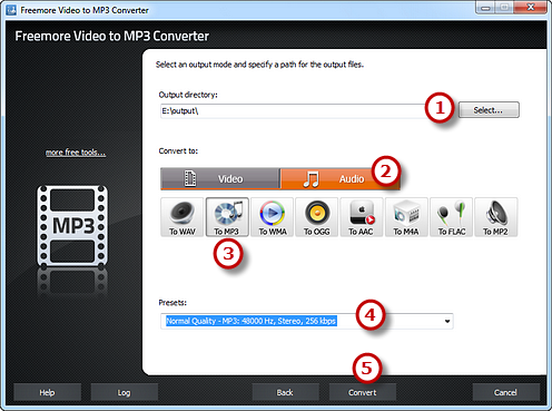 Preset Output Settings