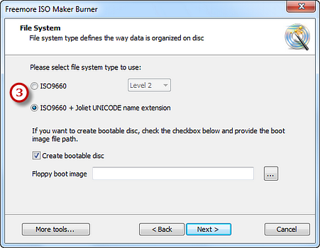 Select File System Type