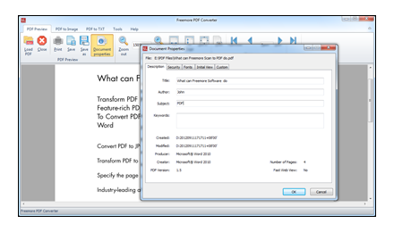 View PDF Properties