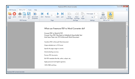 Convert PDF to Word