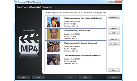 Batch Convert MP4 to AVI