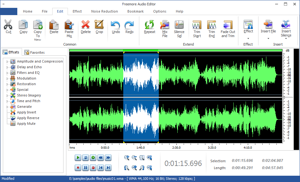 Freemore Audio Editor