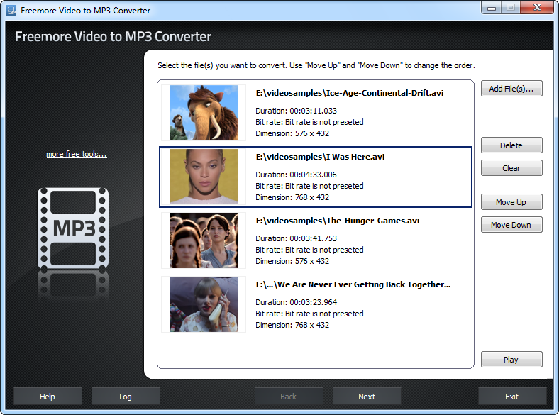 Freemore Video to MP3 Converter