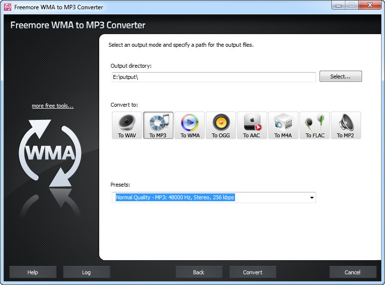 Freemore WMA to MP3 Converter