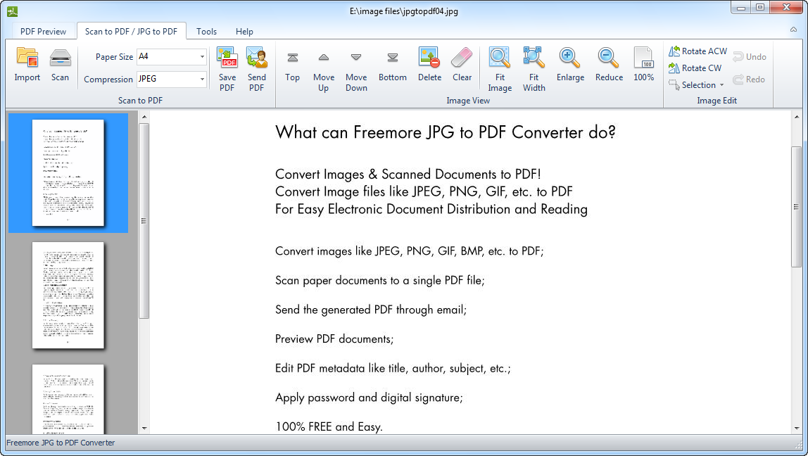 Freemore JPG to PDF Converter 5.1.8 full