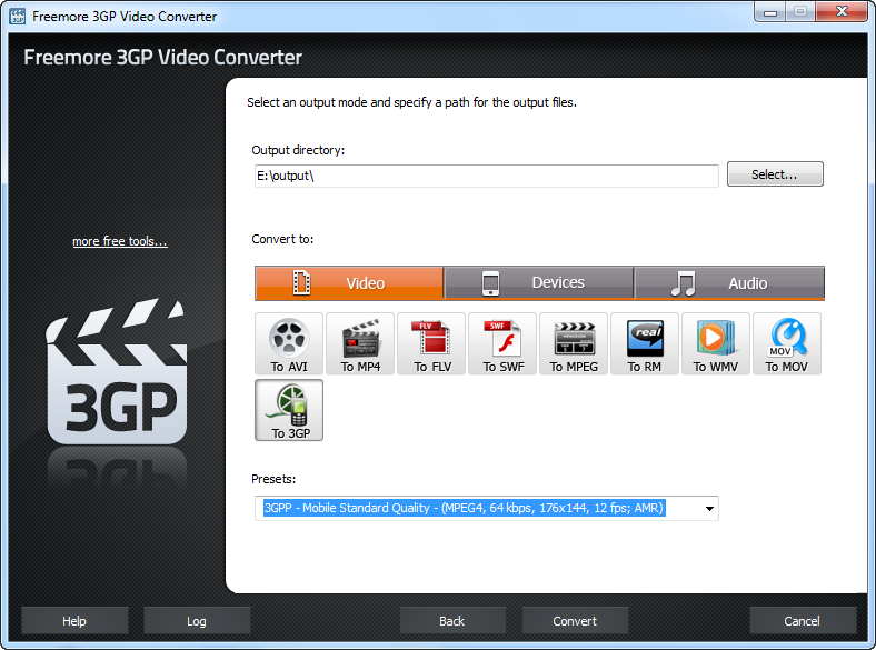 Freemore 3GP Video Converter