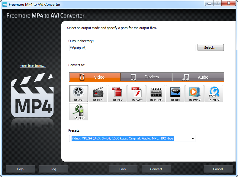 Freemore MP4 to AVI Converter 5.1.8 full